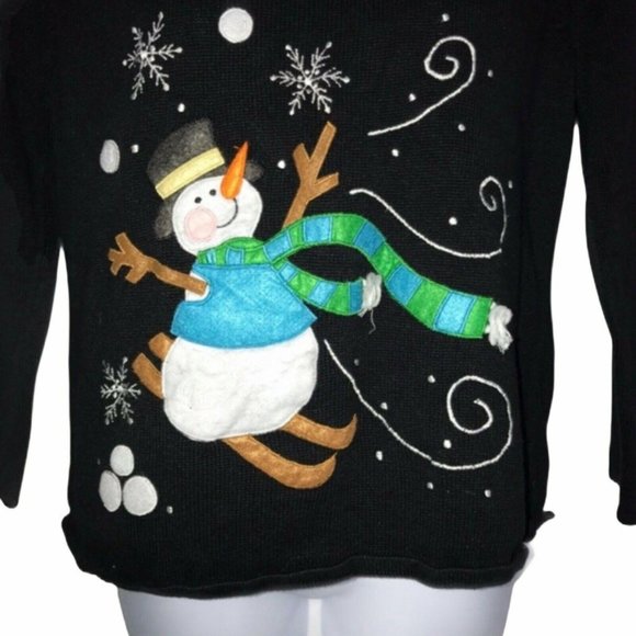 Tiara International Vintage Snowman Sweater XL - Picture 3 of 7